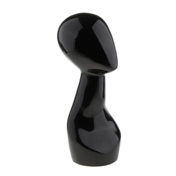 Resumen Elegante Cisne Cuello Maniquí Femenino Cabeza De Maniquí Con Busto Pelucas De cabellero Sombrero Joyería Exhibición Modelo Soporte Azul Negro Macarena Cabeza de maniquí profesional