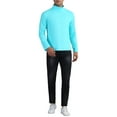thumbnail image 2 of Inspire Chic Conjunto de Suéter de Cuello Alto para Hombre de Manga Larga, Playera de Punto 2XL Azul Brillante, 2 of 6