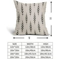 thumbnail image 5 of Black Boho Pillow Covers Set of 2 16x16 Inch Ethnic Design Vintage Geometric Herringbone Print Decorative Throw Pillows for Outdoor Sofa Couch Bed Timeless and Elegant, 5 of 6