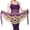 Purple, variant on belly dance scarf gold coins belly dance skirt wrap belt a