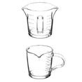 thumbnail image 3 of Vaso de chupito para espresso QWORK, 90 ml, con mango, 2 unidades, borosilicato, 3 of 7
