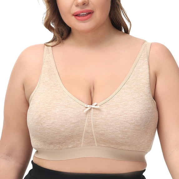 Women's Everday Bra Plus Size Full Cup Non-padded Wireless Comfort Bralette 38B