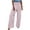 Pink, variant on Aofany Womens Loose Fit Casual Pants Elastic High Waist Wide Leg Yoga Pants Summer Beach Trousers with Pockets