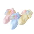 thumbnail image 3 of Diconna Girls Ankle Short Socks Lace Frilly Ruffle Socks Cute Socks, 3 of 9