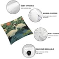 thumbnail image 4 of Autua Red-crowned crane pillowcase, soft and comfortable healthy decoration sofa bed home decoration pillowcase 18x18in, 4 of 5