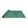 thumbnail image 2 of Ahgly Company Indoor Rectangle Abstract Turquoise Blue Modern Area Rugs, 4' x 6', 2 of 4