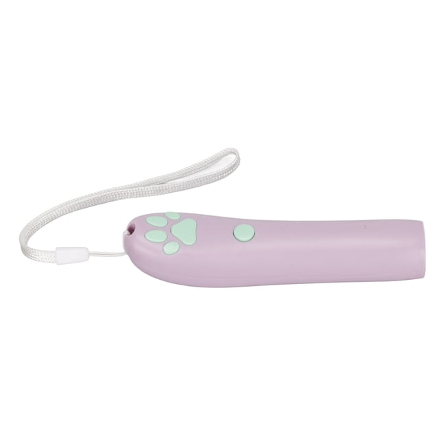 LED Light Pointer Interactive Toy, Reduce Loneliness Safe ABS Cat LED Projection Toy For Indoor Cats Edo Purple