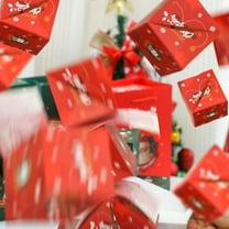 Nkmbld Christmas Money Surprise Gift Boxes for Cash Pop Up with Gift Bag, Upgraded Elastic Exploding Gift Boxes for Money, Photos & Notes, Fun Holiday Gift Giving, 6PC