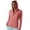 Red, variant on Womens Lightweight Hooded Zip-up Jacket,Casual Outdoor Windbreaker for Spring & Summer