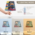 thumbnail image 4 of YAZAOO Table Lamp Creative Underwater Wonderland Pattern Simple Pattern Night Light, 4 of 8
