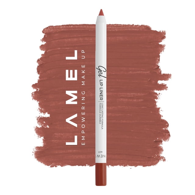 Lápiz delineador de labios en gel mate Lamel | Textura ligera y cremosa - Afilable - De larga duración y resistente al agua - Alta pigmentación y acabado impecable - Sin crueldad animal y sin parabeno