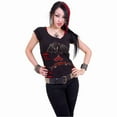 thumbnail image 2 of Spiral Direct Gothic TWEETY - BORN TO BE WILD - 2in1 Red Ripped Top Black |Looney Tunes|Tweety Pie|Wings, 2 of 2