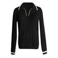 thumbnail image 3 of oqasdz Womens Sweater Fall Winter Warm Classic Striped Long Sleeve Sweater Pullover Fashion Outdoor Activities Casual Comfort Soft, 3 of 3