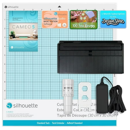 Silhouette Black Cameo 5 Business Bundle w/ Vinyl, Guides, Software, Tools