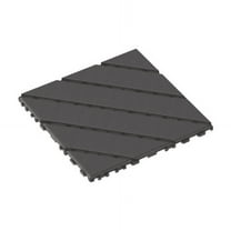Plastic Interlocking Deck Tiles,44 Pack Patio Deck Tiles,12"x12" Square Waterproof Outdoor All Weather Use, Patio Decking Tiles for Poolside Balcony Backyard, Grey