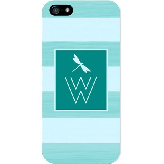 Critter Collection iPhone 5 Case, STRIPES, Teal Dragonfly