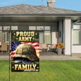 thumbnail image 3 of Jbralid Proud Army Family Linen Garden Flag For Spring Summer Home Outdoor Garden Yard Door Decor 12x18 inch, 3 of 5