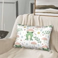 thumbnail image 3 of Disketp Frog And Mushrooms Satin Pillowcase For Hair And Skin - Satin Pillow Cases Standard Size 20x30 Inches With Zipper,Gifts For Women Men, 3 of 8