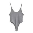 thumbnail image 3 of Wyongtao Shapewear Bodysuit for Women Tummy Control Body Shaper Waist Trainer Butt Lifter Bodysuit,Gray M, 3 of 4
