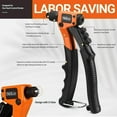 thumbnail image 2 of TACKLIFE Rivet Gun Kit with 80 Pcs Rivets, 4 In 1 Hand Riveter, 4 Tool-Free Interchangeable Heads - HHR3A, 2 of 7