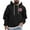 Black, variant on Riecok Mens Sweatshirt Hoodie Pullover Drawstring Solid Color Long Sleeve Tops with Pocket Casual Comfortable Hoodies Beige 2XL