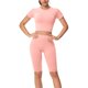 thumbnail image 1 of Gibobby Conjunto de Entrenamiento para Mujer Conjunto de ropa de yoga Moda Sexy Correr al libre Desnudo Ropa deportiva Ropa deportiva de secado rápido ajustada(Rosa, M), 1 of 4