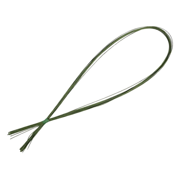 S SERENABLE Floral Stem Wire Bouquet Stem Wrapping Accessories,Flower Making,Flower Arrangements,Florist Iron Wire Sturdy Multifunctional Green 16 Pieces