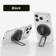 Magnetic Pop Socket,Magnetic Phone Grip,Magnetic Phone Grip & Stand for Desk,2.4IN Bed & On-the-Go – Compatible,Secure One-Hand Hold(Black)