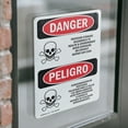 thumbnail image 4 of (2 Pack) Pesticide Storage Hazardous Bilingual OSHA Danger Sign, 4 of 7