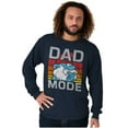 thumbnail image 4 of Funny Papa Smurf Cartoon Dad Mode Men's Long Sleeve Tee T Shirt Brisco Brands X, 4 of 6