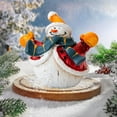 thumbnail image 5 of Christmas Snowman Table Figurine Set – Festive Holiday Decor for Centerpieces, Mantel & Home Displays, 1-Pack, Perfect for Christmas Decorations, 5 of 5