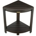 thumbnail image 3 of DecoTeak® SnazzyCorner® Fully Assembled 18"H Teak Wood Corner Shower Bench with Shelf in Woodland Brown Finish, 3 of 11