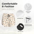 thumbnail image 4 of Bixox Women's Milk Tea pattern 2 in 1 Running Shorts - Lightweight Athletic Workout Gym Yoga Shorts Liner with Pockets - Small, 4 of 7
