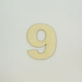 thumbnail image 1 of 1 Pc, 8 Inch X 1/4 Inch Wood Numbers 9 In The Arial Font Great For Craft Project & Different Decor, 1 of 3
