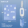 thumbnail image 3 of Jool Baby On-the-Go Diaper Disposal Bag Dispenser (Gray) + 3 Refill Rolls, 3 of 8