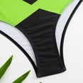 thumbnail image 6 of Babysbule Womens Two Piece Swimsuit Women's Fashion Color Matching Split Swimwear Bikini Print High Waist Beachwear Set, 6 of 9