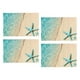 thumbnail image 5 of 4x manteles individuales para mesa, manteles individuales de playa, antideslizantes, fáciles de limpiar, tapetes de comedor modernos para cocina, C, 5 of 8