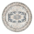 thumbnail image 2 of Unique Loom Oxford Collection Area Rug - Sheldonian (3' Round Cream/Navy Blue), 2 of 6