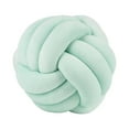 thumbnail image 1 of knot ball pillow,soft knot ball pillow velvet round throw pillow,Cushion Home Decoration Plush Pillow decorative,Throw Knotted Pillow for bed Handmade hand woven,Plush Toys Light Green BLESIY almohada de bola de nudo, 1 of 8