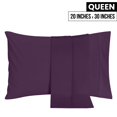 thumbnail image 2 of Fundas de almohada Utopia Bedding Queen, microfibra, color morado, x2, 2 of 7