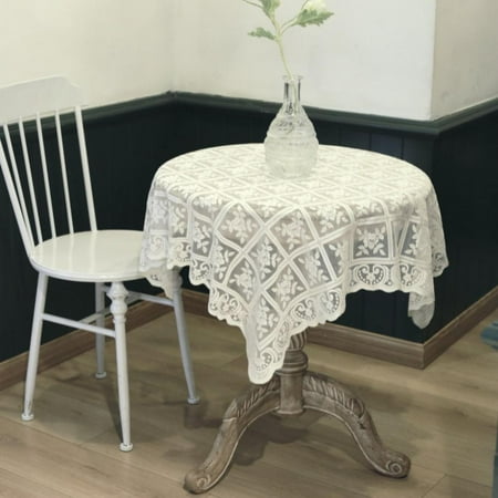 

Retro Table Cloth Lace Embroidery Tablecloth Hollow Lace Pattern Table Mat Holiday Weddings Party Daily Dining Table Fireplace Decoration Mat Floral Table Cover