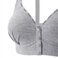 thumbnail image 4 of Pxxlle Wireless Bras for Women Front Closure Supportive Bra Comfortable Full Coverage Everyday Bralettes with Adjustable Straps 42 Gray, 4 of 5