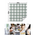 thumbnail image 5 of Cloth Napkins Set of 4 - 20x20 Inches, Green Farmhouse Washable Reusable Table Napkins, Buffalo Plaid Check Lattice White Grid Soft & Absortbent Dining Napkin for Party Wedding Hotel Restaurant, 5 of 8