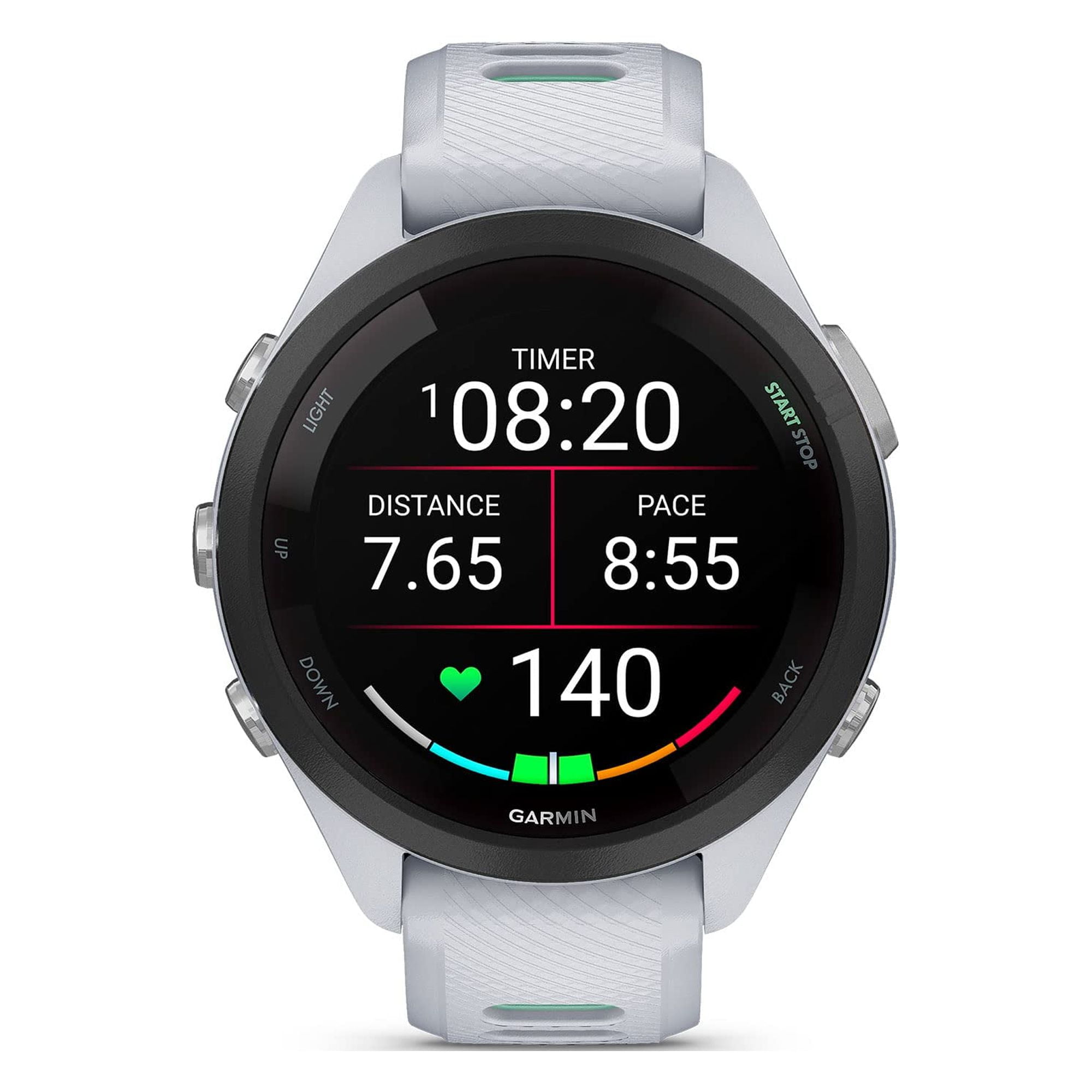 Garmin Forerunner 265S Running Smartwatch, Colorful AMOLED Display,  Training Metrics and Recovery Insights, Light Pink and Powder Gray 