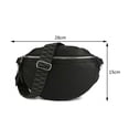 thumbnail image 3 of Bolso De Pecho Bolso de pecho Bolso bandolera casual Color sólido Simple para viajes Deportes (Negro), 3 of 8