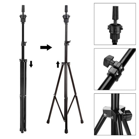 Image of Willstar Adjustable Wig Head Stand Mannequin Tripod Holder for Hairdressing Training