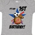 thumbnail image 4 of Inktastic 1st Birthday All Stars Boys Baby Bodysuit, 4 of 5