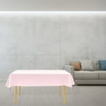 thumbnail image 3 of Under $5 1 Tablecloth,Disposable Tablecloth Peva Plain Tablecloth, Solid Color Party Plastic Tablecloth Light Pink,Plastic Tablecloths Disposable Table Covers 54 X 108 Inches Baby Shower Cover, 3 of 5