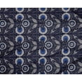 thumbnail image 4 of oneOone Polyester Lycra Fabric Leaves & Floral Block Printed Fabric 1 Yard 56 Inch Wide, 4 of 4