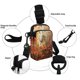 thumbnail image 4 of Bolso Bandolera con Correa de Hombro Ajustable, Ligero, de Poliéster, para Viaje, con Estampado de Caballos, Compartimentos Divididos para Un Almacenamiento Organizado, Uso Diario Informal, Escuela y, 4 of 6